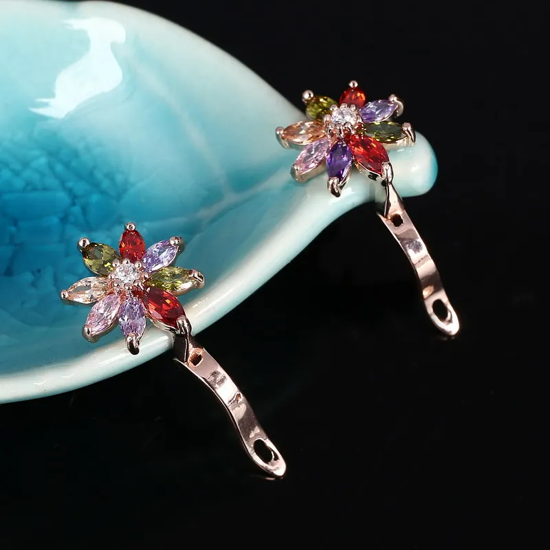 MINHIN, дизайн, роскошные серьги для девочек, цветные серьги с искусственным кристаллом, Нежный Золотой цвет, серьги-кольца, очаровательный подарок
