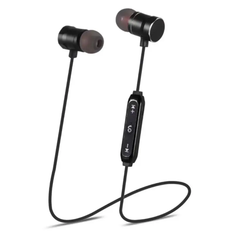 

M19 Portable Wireless Bluetooth 4.1 Stereo Earphone Sweatproof Sport Headset Earpiece with Mic In-Ear Earbuds for Outdoor Run