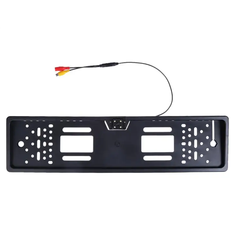 Goedkoop Europa Auto Nummerplaat Frame 140 Graden Auto Reverse Rear View Backup Camera 4 LED Nachtzicht Auto Plaat Auto accesso