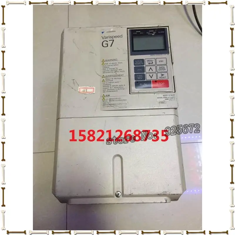 Yaskawa G7 series inverter CIMR G7A45P5 5.5 KW 400 v had been test package sale