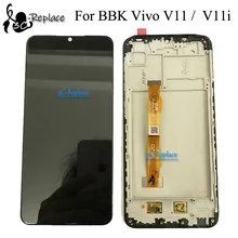 MediaTek-pantalla táctil Lcd para móvil, montaje de digitalizador con Marco, 6,3 pulgadas, para BBK Vivo V11 / Vivo V11i, MT6771 (Helio P60)