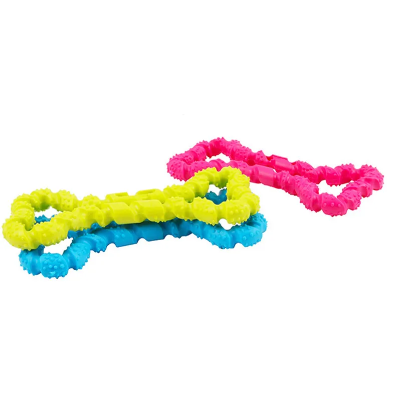 Dog Chew Toys Durable Bone Shape Dog Toys for Aggressive Tug Convex Design animal Outdoor summer Grassland garden AprT6 (5)