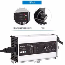 Алюминиевый корпус 12V5A свинцово-кислотный/Li-Mn02/LiFeP04 зарядное устройство для электрических скутеров