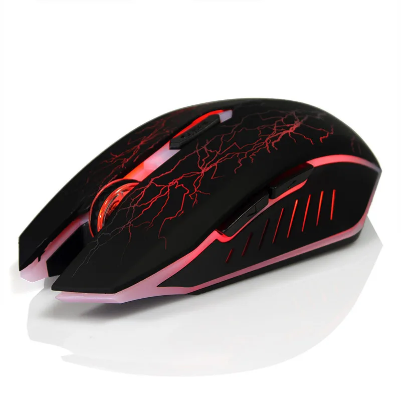 

Charging Mouse Silent Wireless Gaming Light Colorful Mouse Built-in Large Capacity Lithium Battery