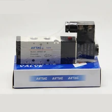 1pcs Pneumatic Airtac Parts 1/4'' BSP Ports 4V310-10 DC 12V 24V AC 110V 220V 2 Position 5 Way Air Solenoid Valve airtac type solenoid valve pneumatic control valve reverse solenoid valve 4v310 10