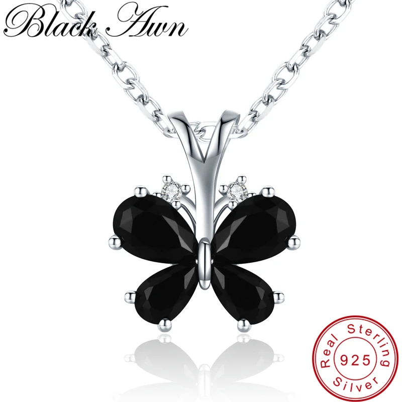 

Butterfly Romantic New Arrive 925 Sterling Silver Fine Jewelry Trendy Flower Engagement necklaces & pendants for Women KK016