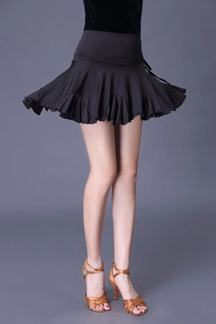 Юбка для латинских танцев женская новая юбка для танцев Черная Женская одежда Женская юбка для латинских танцев