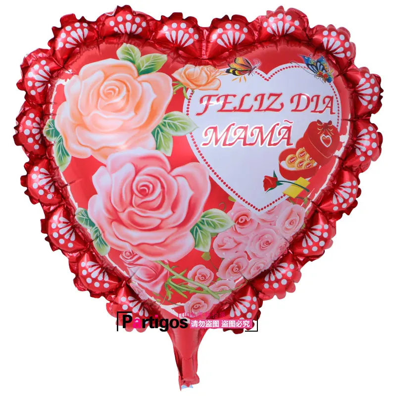 10 piezas unids 18 pulgadas impreso español madre lámina Globos Día de la madre forma de corazón helio amor Globos decoración mamá globo regalos Balaos 10 piezas unids 18 pulgadas impreso español madre lámina Globos Día de la madre forma de corazón helio amor Globos decoración mamá globo regalos Balaos