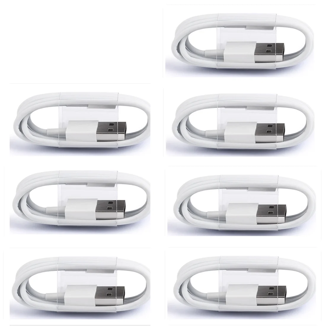 7 шт. 8 pin белый провод USB зарядное устройство мощность линии данных Шнур зарядки