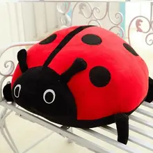 Большая семисердечная Божья коровка плюшевые игрушки красная и черная подушка в виде божьей коровки кукла Подарочная игрушка около 55 см