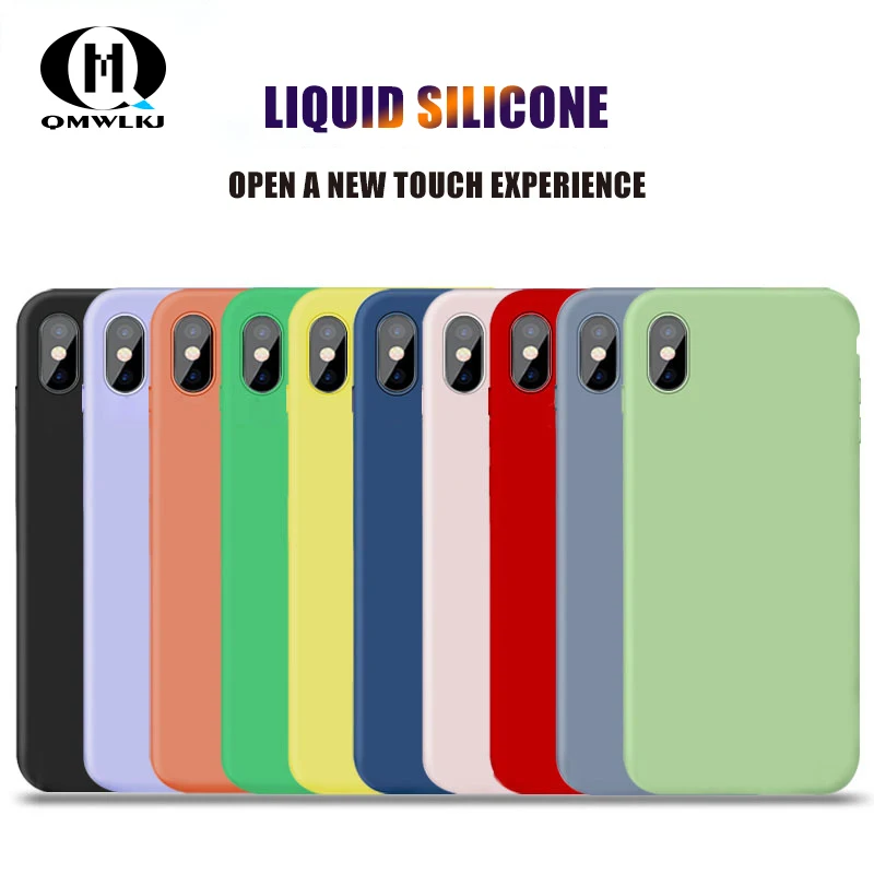 

Imitation Liquid Silicone phone Case Anti-drop For iPhone 7 XR 8 6S 6 PLUS X XS MAX TPU Cases For iPhone 7 Case