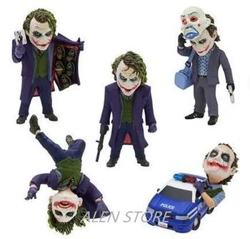 

ALEN 5Pcs/set DC Comics Model Batman Joker Clown 5 cm /1.97 Inch Toy Doll Model Action Figures Toys for Gifts