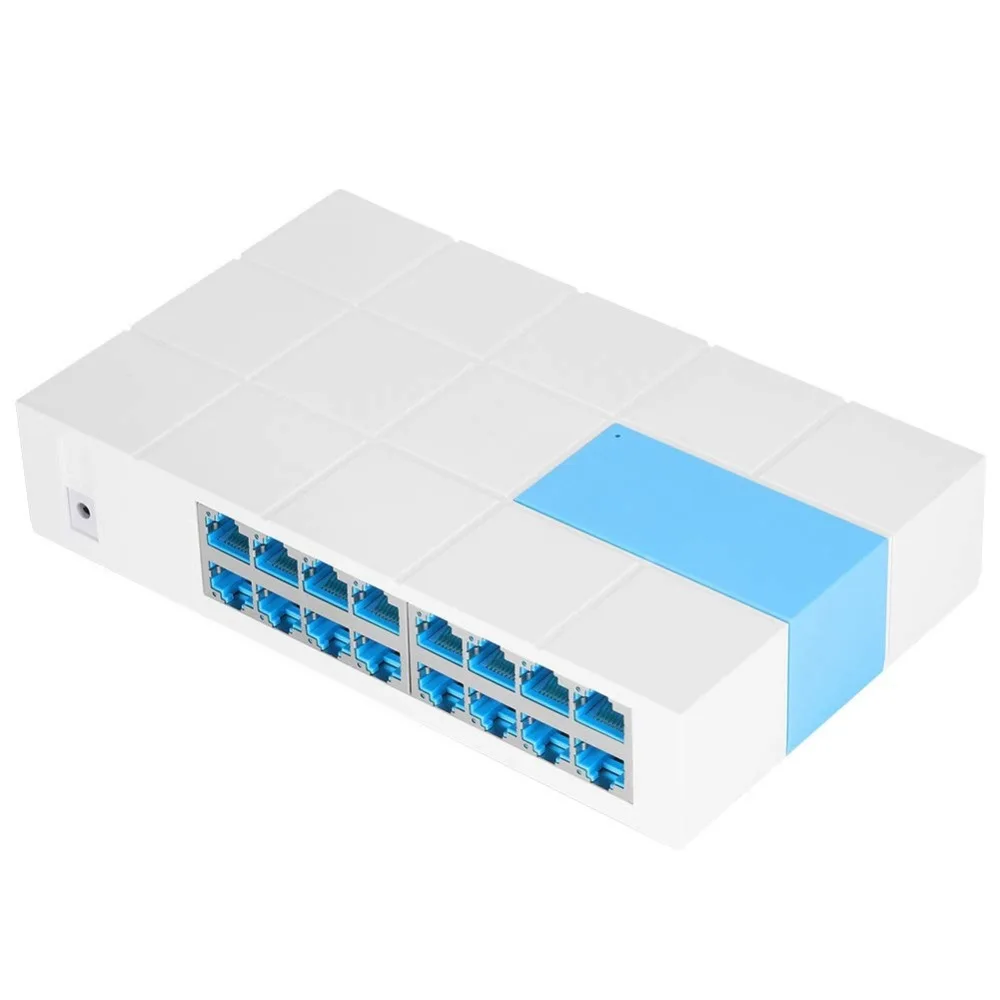 S116M 10/100 Мбит/с 16 Порты Fast Ethernet LAN RJ45 Vlan сетевой коммутатор Настольный ПК