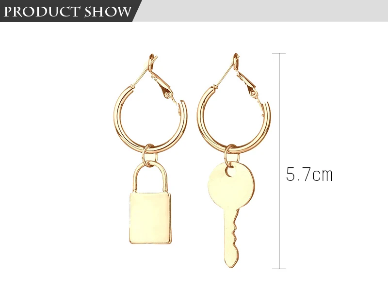 Lock Key Earrings (1)