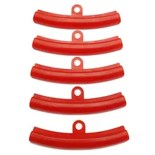 5 stücke Auto Reifen Rot Gummi Schutz Rim Protector Reifen Rad Ändern Felge Rand Schutz Werkzeuge Polyethylen