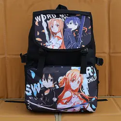 Японского аниме рюкзак меч Книги по искусству-Kirito Юки Асуна Nylons школьные сумки печати рюкзак Bookbags Mochilas ранец сумки