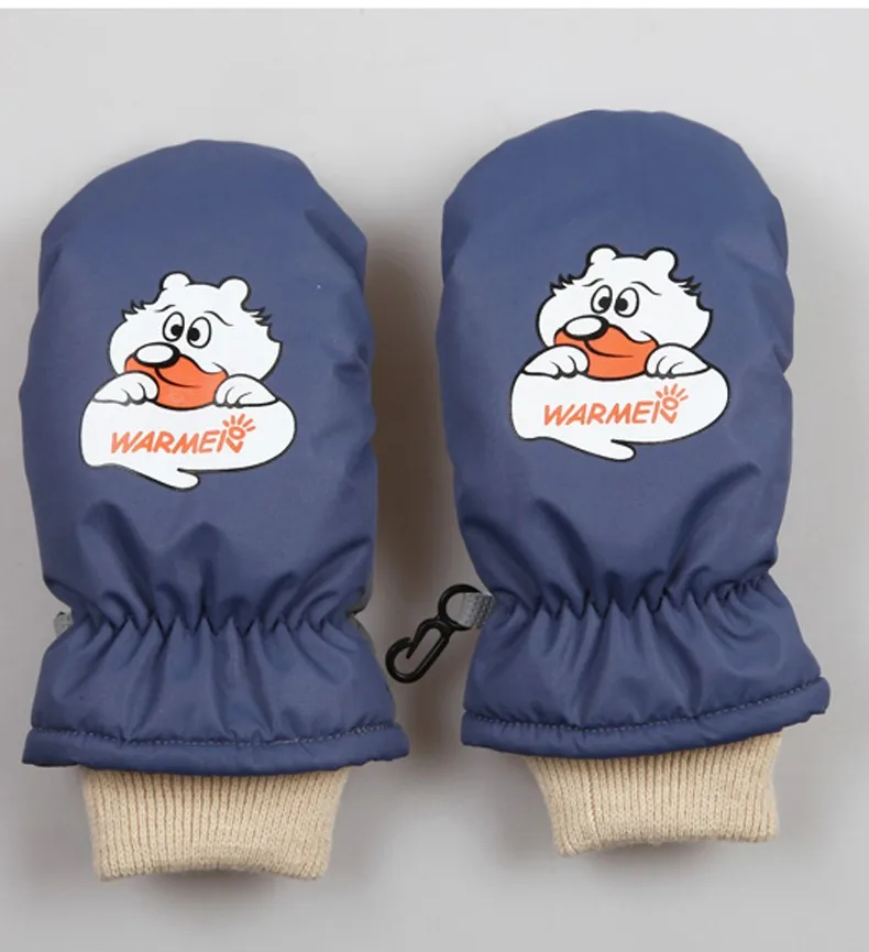 Free Shipping Winter Outdoor Hand Warming Skiing Mittens Kids Waterproof Windproof Gloves for 1-8 year-old Children Boys Girls (16)
