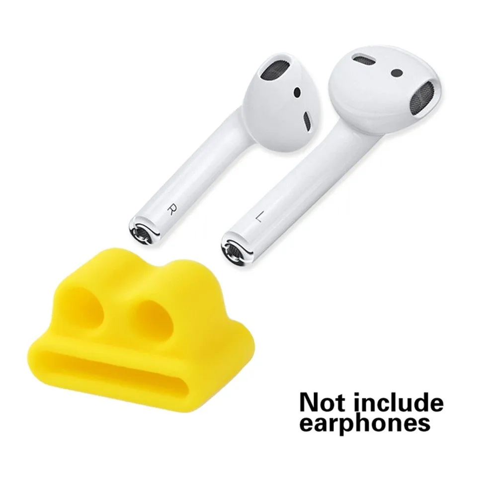 Ouhaobin силиконовый защитный чехол для Apple AirPods& Аксессуары Анти-потерянный ремешок силиконовый чехол Обложка держатель для кожи 327#2