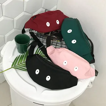 

20PCS / LOT Lovely Candy Color Waist Bags Crossbody Bags New Young Girls Chest Bags High Capacity Fanny Pack