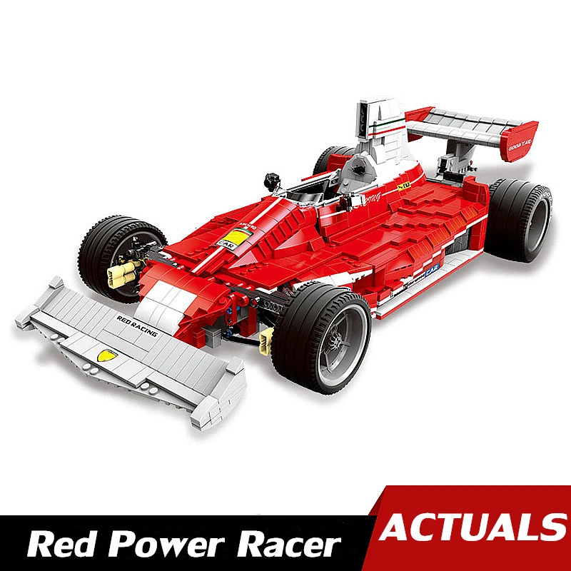 

Technic blocks Series Red Power Car Kits Model Set Building Blocks technic Bricks Educational Toys Children Gifts For Kids