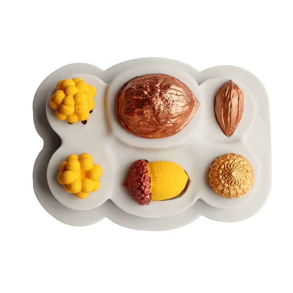 Nuts Shape DIY Fondant Cake Chocolate Decor Silicone Mold Baking Kitchen Tool silicone mold cake decorating toolsCake Mold