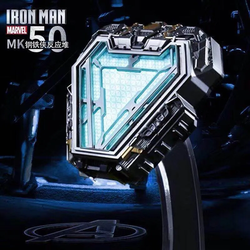 

Marvel Avengers Iron Man MK50 Ark Reactor Wearable MK50 Bra Light Action Figure Decoration Doll Kids Toy Boyfriend Gift