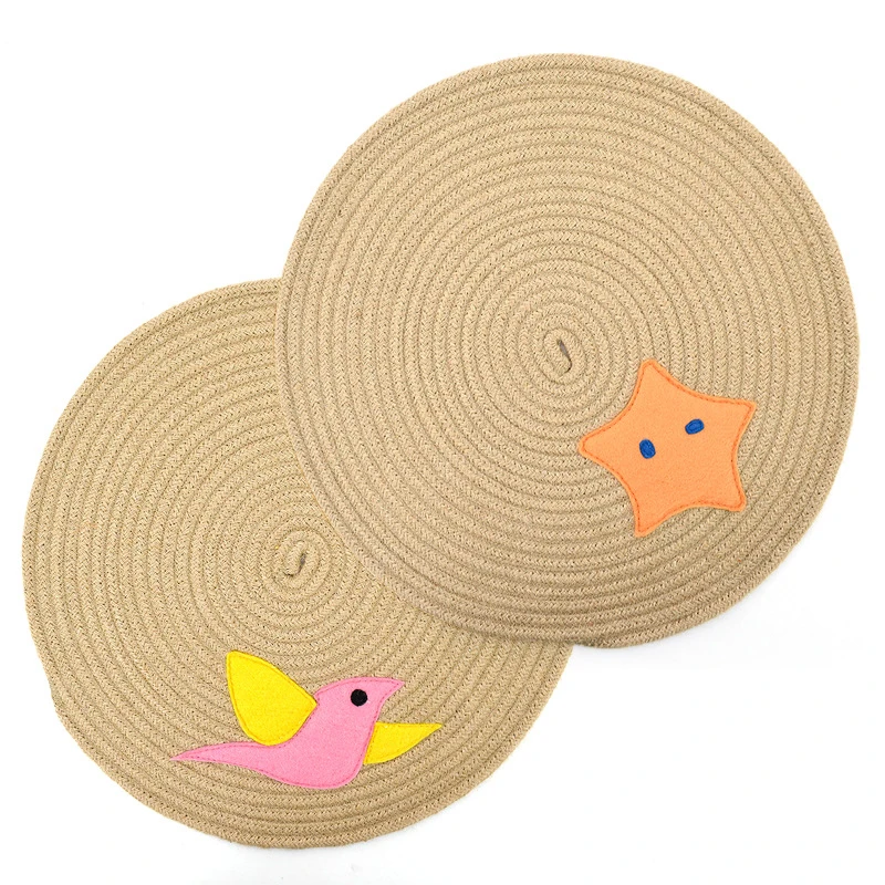 Round Sisal Cat Scratching Mat Kitten Cats Litter Mat Sleeping Pad Pet