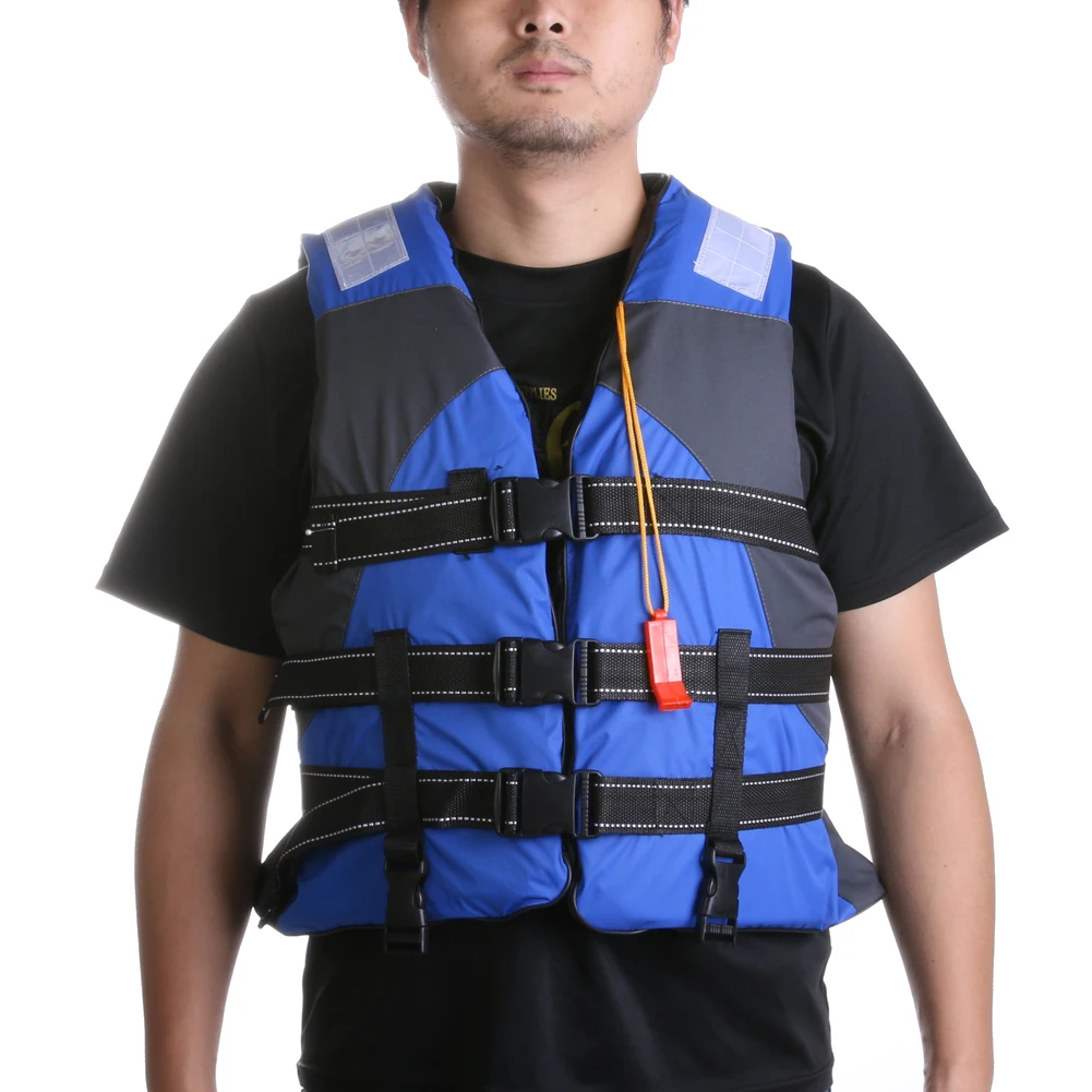 

Water Sports Life Vest Professional Adult Polyester Life Jacket Fishing Life Saving Jacket Inflatable For Drifting Boating