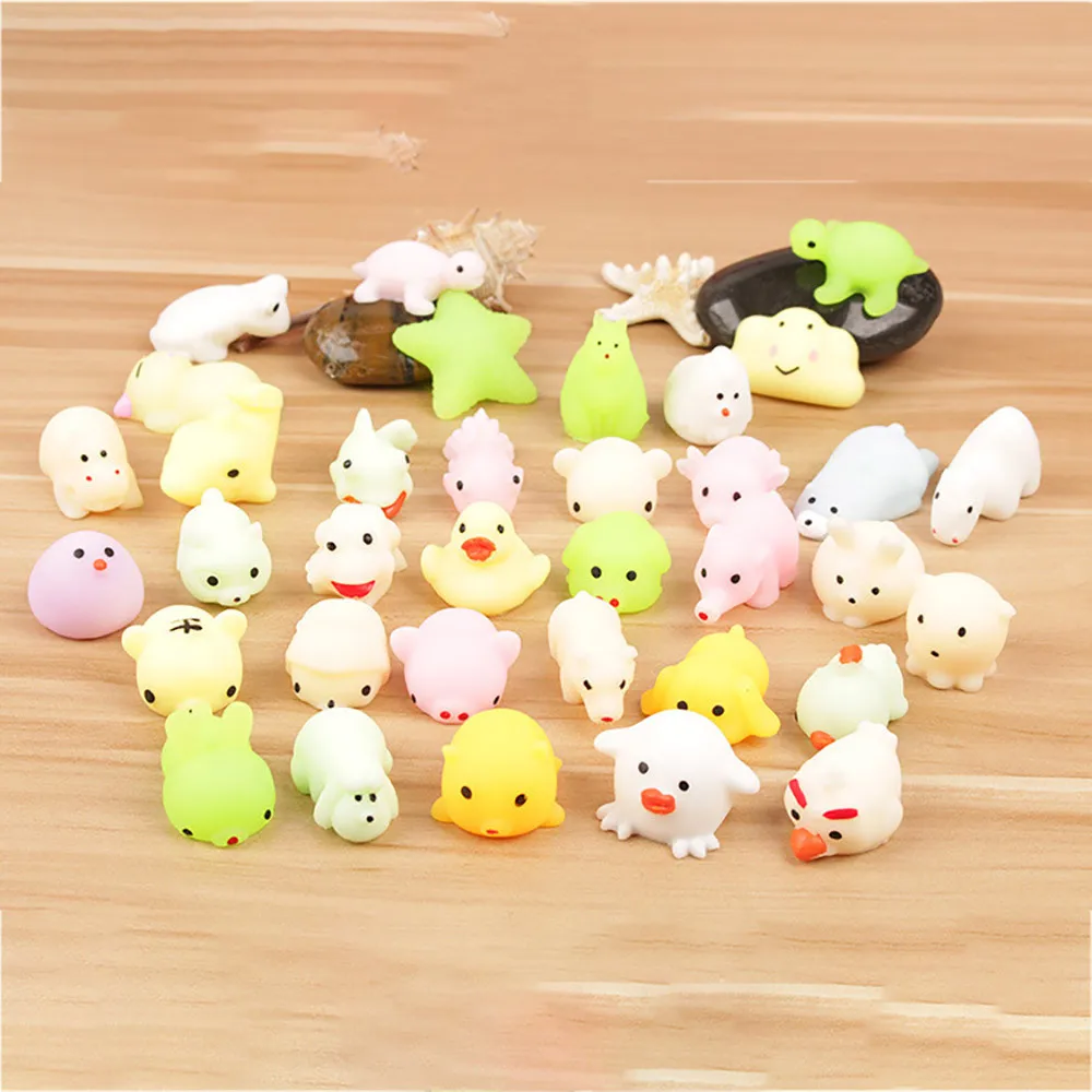 1/2/5 шт милые мини светящиеся игрушки Mochi Cat веселые детские Kawaii для снятия стресса