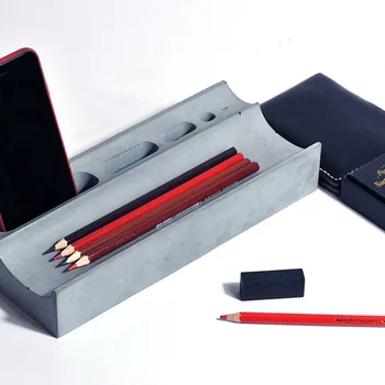 

phone concrete holder moulds Pen holder silicone concrete molds home decoration craft