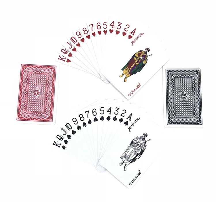 2Set/Lot Pattern Baccarat Texas Hold'em Plastic Playing Cards Waterproof Poker Cards Pokerstar Board Game 2.28*3.46inch qenueson