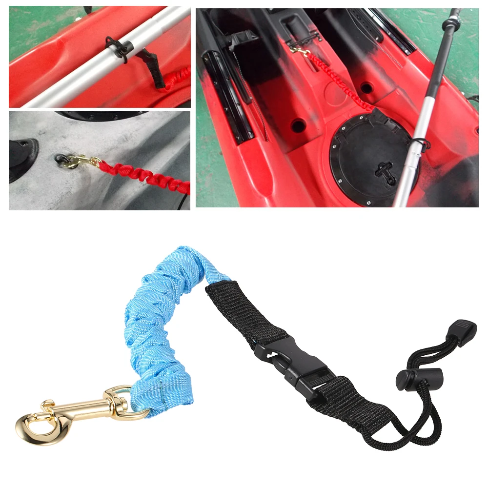 Elastic Paddle Leash Kayak Canoe Surfboard Surfing Leash Rope Rowing