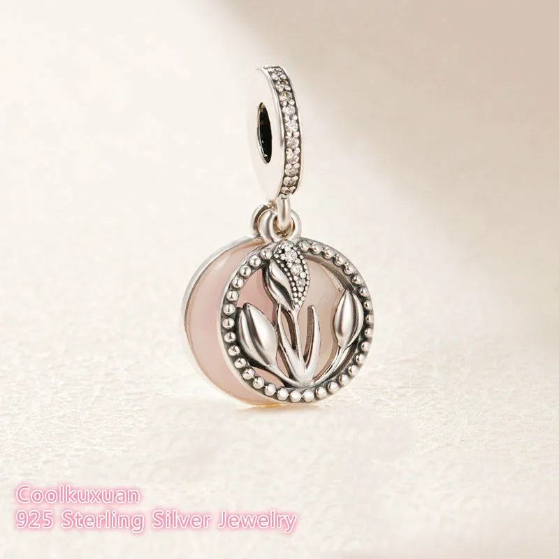 

2019 Valentine's Day 925 Sterling Silver International Womens Day Dangle Charm Fit Original Pandora Charms Bracelet DIY jewelry