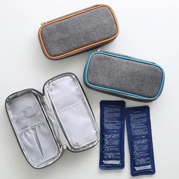 

Lightweight Travel Ice Bag Insulated Zipper Closure Practical Cooler Wear Resistant Outdoor Portable Oxford Cloth Carrying