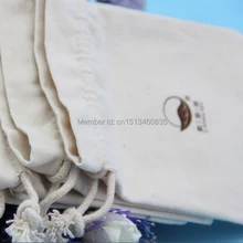 100 шт./лот CBRL небольшой хлопок мешок ювелирных изделий хлопок подарок мешок хлопка drawstring сумка логотип ювелирные изделия сумка Iphone5 сумка