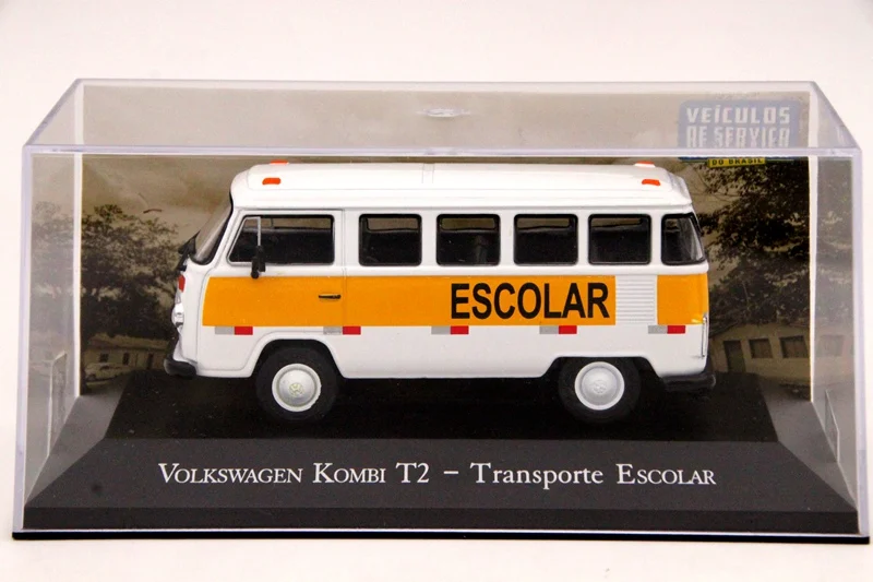 IXO Altaya 1:43 Scale V~ W Kombi T2 Transporte Escolar Car Diecast Models Limited Edition Collection Toys