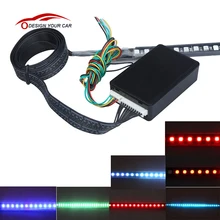 Автомобиль-Стайлинг высокой яркости рыцарь Райдер огни освещение бар 5050 SMD 48 светодиодный 7 цветов 130 режимов 12 В с пультом дистанционного управления