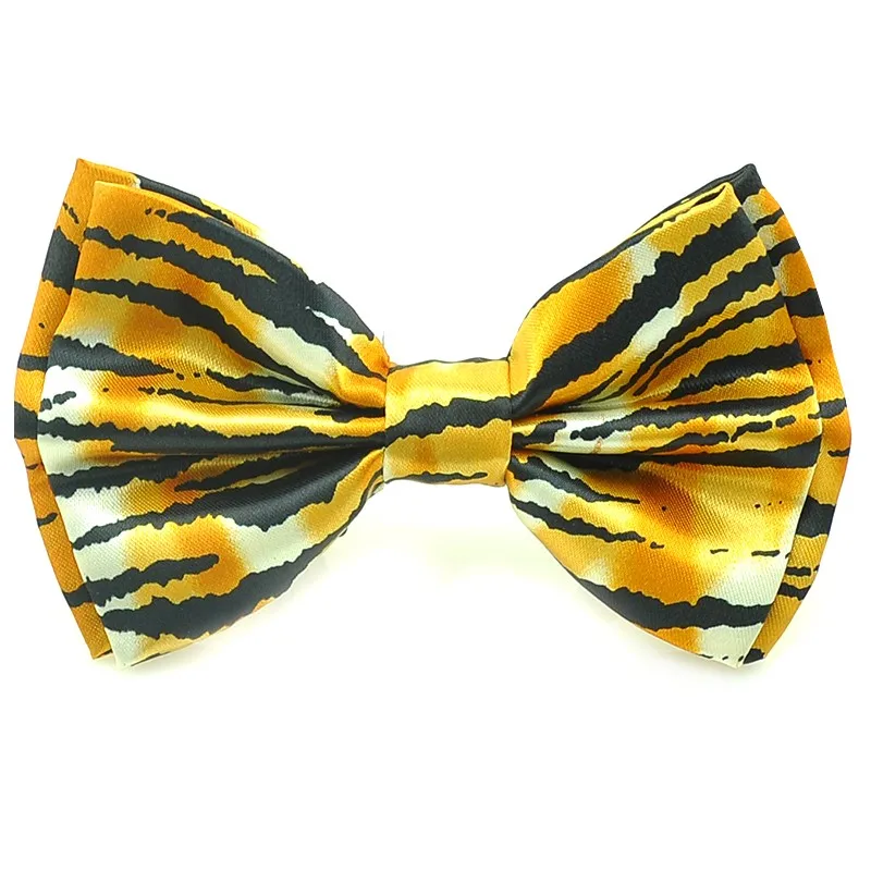 2-3//4/" Zebra Stripes Print Polyester Neck Tie Animal Casual Novelty
