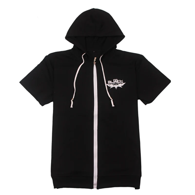 

Black Rock Shooter hooded Coat short sleeve thin tops girls clothes women Clothing women coats and jackets slim fit outerwear