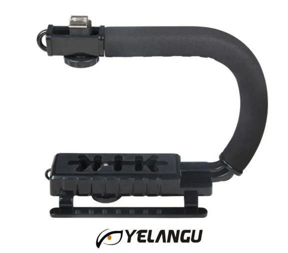 

YELANGU S2 C Shape Flash Bracket holder Video Handle Handheld Stabilizer Grip For DSLR SLR Camera Phone Gopro AEE Mini DV Camera
