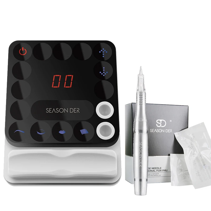 

Season Der Q7 Permanent Makeup Rotary Machine Eyebrow Tattoo Kits Professional Pen Eyebrow Eyeliner Lip Tattoo Set Touch Screen