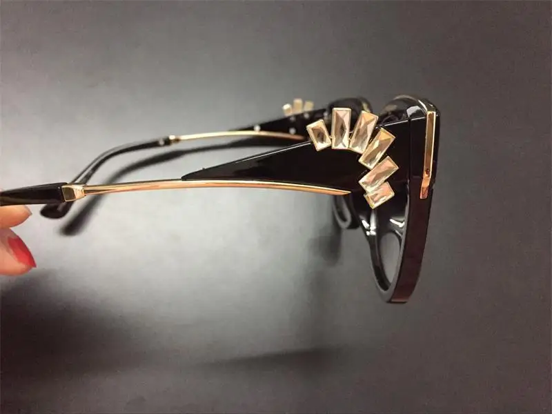 Oversized Crystal Acetate Black Cat Eye Sunglasses 2018 HTB17hElcbuWBuNjSszgq6z8jVXaA - Oversized Crystal Acetate Black Cat Eye Sunglasses 2018