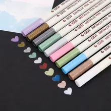 10 шт./компл. STA6551 металлического цвета маркер paintting ручка фотоальбом Ручка DIY школьные принадлежности для студентов