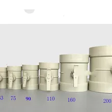 Клапан для регулирования объема воздуха из ПВХ ручной клапан для регулирования объема воздуха клапан для вентиляции воздуха клапан для HVAC 50-315 мм воздушная Демпферная заслонка