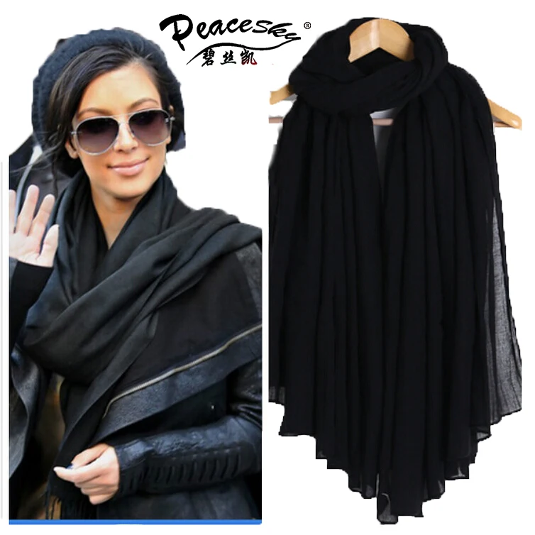 2015 New Fashion Women Cotton Scarves Soft Ladies Scarf Shawls Female Wraps Free Shipping pashmina hijab scarf muslim for women