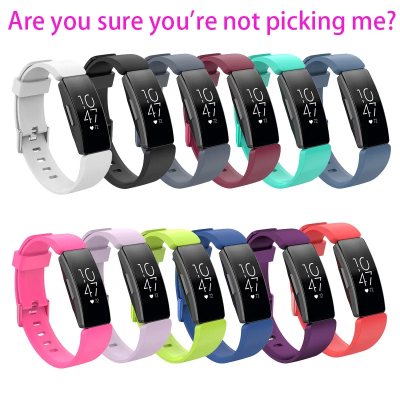 

Silicone Strap For Fitbit Inspire/ Inspire HR Activity Tracker Smart Watch Replacement Wristband