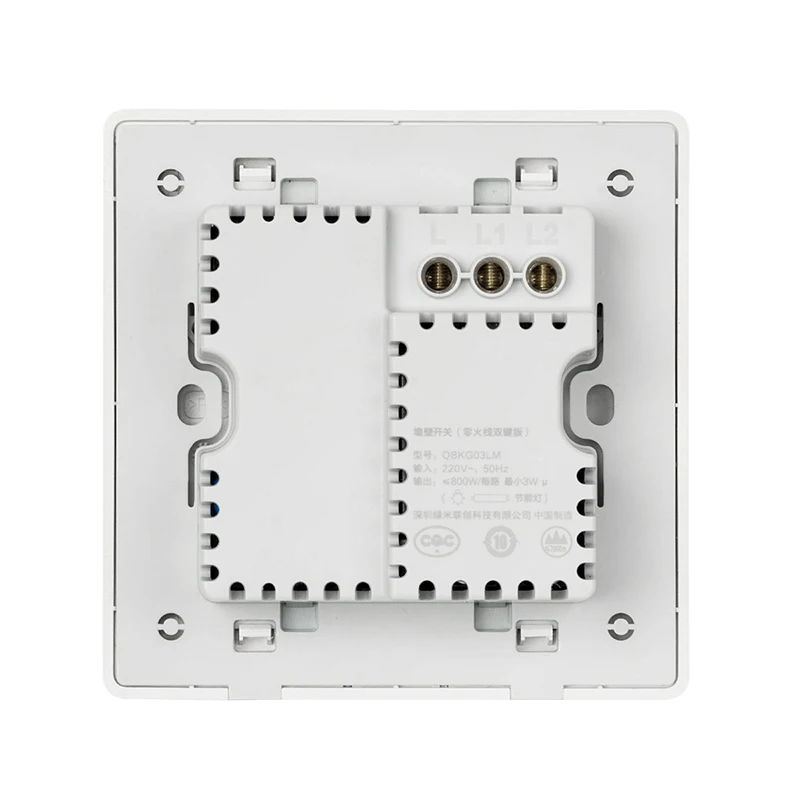 Xiaomi Aqara Wall Switch Smart Light Control ZigBee Version Wireless Connection single double key smart mi home mijia APP Remote
