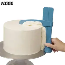 Скребок для торта плавный Регулируемый помадка кухонные лопатки край разглаживающий крем домашний декор посуда кухонный инструмент, для торта