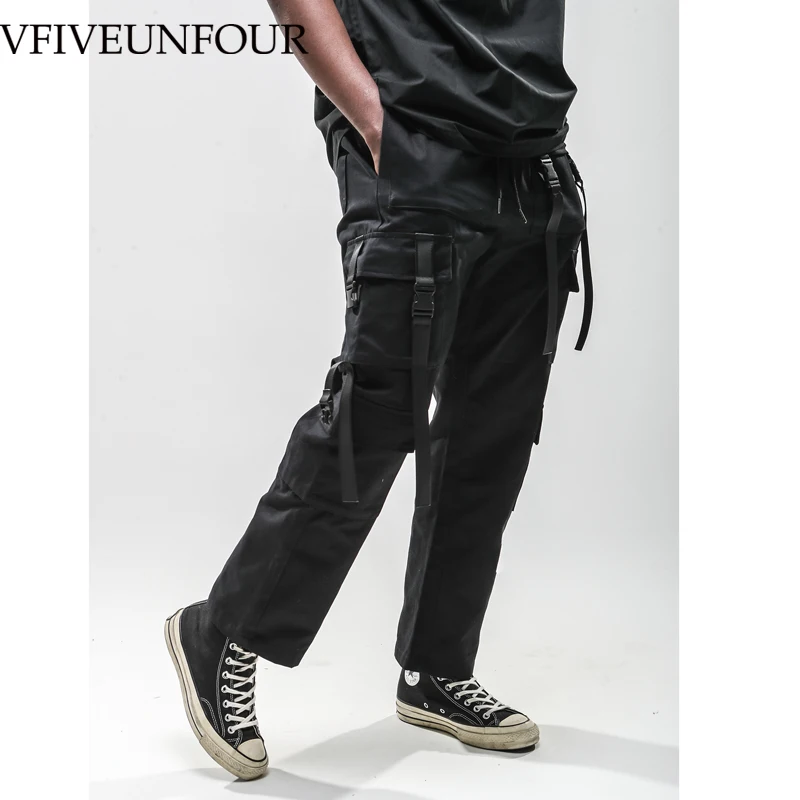 

VFIVEUNFOUR Cargo Pants Pockets Harem Joggers Pants Streetwear Mens Casual Baggy Tactical Trousers 2019 Male Harajuku Trousers