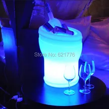 16 видов цветов Мода изменчива bar КТВ открытых ведро вина охладитель светодиодный ведро льда, водонепроницаемый световой светодиодный ведро для шампанского